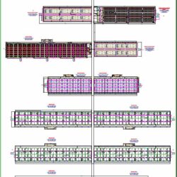 Схема размещения технологического оборудования на свинокомплексе 1260 продуктивных свиноматок