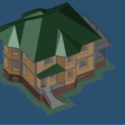 Двухэтажный дом (учебная модель)