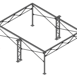 Проект эстакады под кранбалку мостовую опорную однобалочную 3,2 т