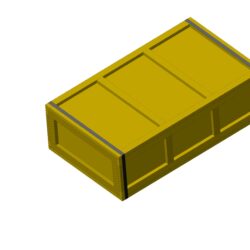 Ящик из древесных матерималов по ГОСТ 5959-80, автоматический модуль формирования 3D моделей