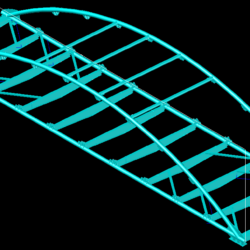3D Модель автомобильного моста КМД