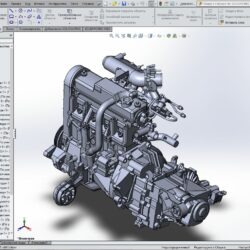 3D Модель Двигатель ВАЗ 2111 (21083 инж.)