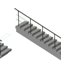 Ограждение лестницы (4 варианта)