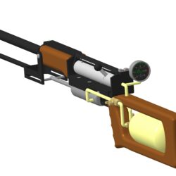 Почти боевая модель пневматической винтовки "Тихарь" из игры "Metro"