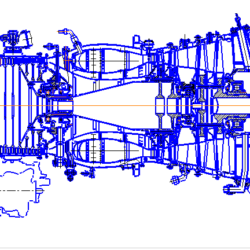 Конструктивно-компоновочная схема двигателя ТВ3-117