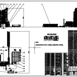 Асфальтобетонный завод GLB1500 в трех видах М1:160