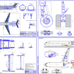 Проектирование лонжерона крыла, системы силовой установки, стойки шасси пассажирского самолета с ТРД