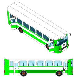 3D Модель автобуса ЛАЗ-699