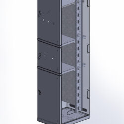 Шкаф-стойка 450х600х2000 совмещенных/раздельных функциональных шкафов.