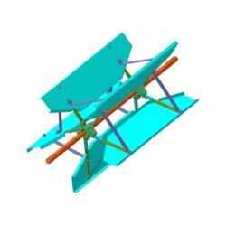 3D модель и чертежи на крылач вентилятора КДМ 2-18-1Б для зерноуборочного комбайна Енисей-1200