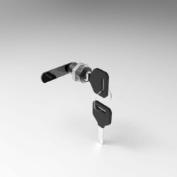 3D модель замка с ключем для установки в металлические шкафы