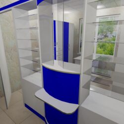 3D модель торгового оборудования аптечного пункта