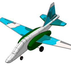 3D Модель самолета Су-39