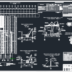 Технологическая карта на монтаж каркаса одноэтажного промышленного здания, состоящего из 4х пролетов