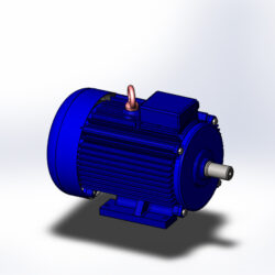 3D модель электродвигателя АИР 132 М6 У3