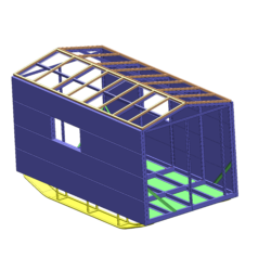 Проект вагончика контейнерного типа - Чертежи, 3D Модели, Проекты, Металлоконструкции