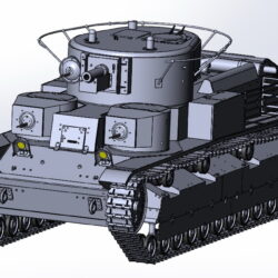 Средний трехбашенный танк Т-28