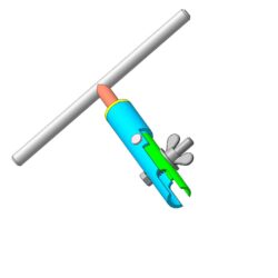 Приспособление для вывертывания шпилек  с барашком (3D модель)