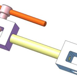 Приспособление для разборки втулочно-роликовой цепи (3D модель)