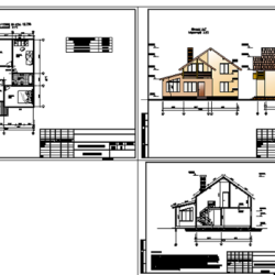 Архитектурный проект индивидуального жилого дома с верандой (8,1х10)м