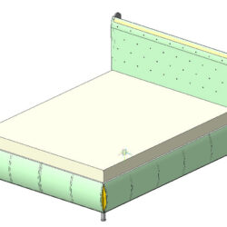 Кровать двухспальная с 2 половинок 1600 2000