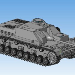Танк StuG IV 3D Модель