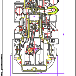 Расчет и проектирование тепловозного дизеля Д50М
