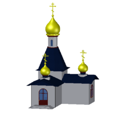 3 D модель церкви
