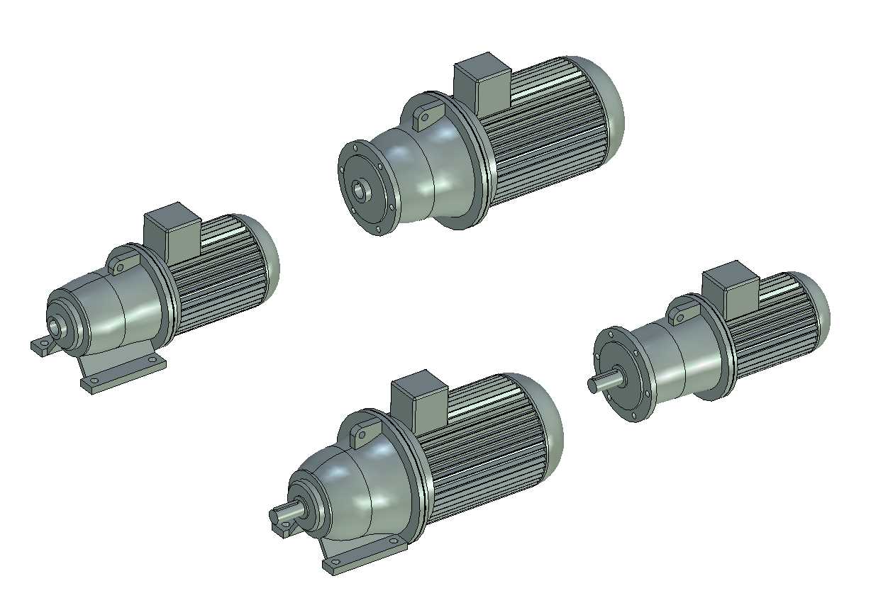 3d модель мотор редуктора