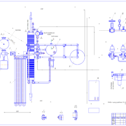 Монтажный чертеж пастеризационно-охладительной установки А1-ОКЛ-10