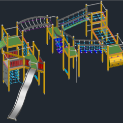 3D комплекс детской площадки