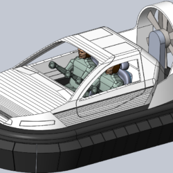 Модель катера на воздушной подушке