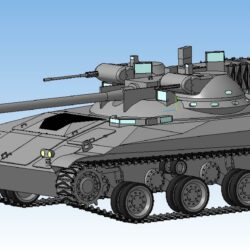 3D Модель танка Т92