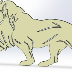 Фигура льва для плазменной и лазерной резки . Ширина 1450 мм, высота 750 мм.