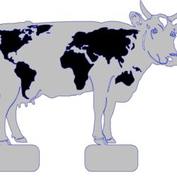 Корова в DXF
