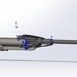 Заготовка на ложе пневматической винтовки GAMO CFX - Чертежи, 3D Модели, Проекты, Оружие