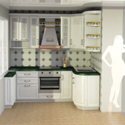 Кухня плащадь ХХ м3 3D Модель
