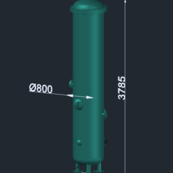 Модель газосепаратора сетчатого ГС1-2,5-800-1