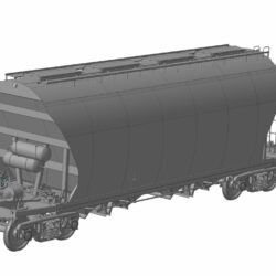 3D модель вагон-хоппер 19-9774