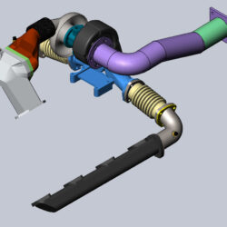 Подключение турбины автомобиля МАЗ (двигатель ЯМЗ 236, 238)