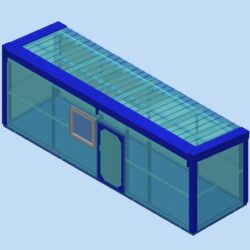 Параметрическая 3D-модель Блок-Контейнера