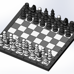 Шахматы  в SolidWorks 2015