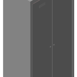 Разборный раздевальный металлический шкаф 1860x500x800