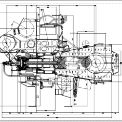 Чертеж двигателя 7RTA72U-B