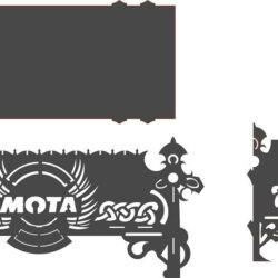 Мангал с эмблемой байкерского клуба "Мота"