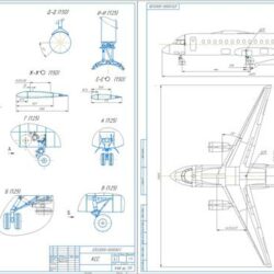 Расчет параметров самолета в нулевом приближении и разработка конструктивно силовой схемы