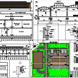 Генеральный план промышленного здания (литейный цех)