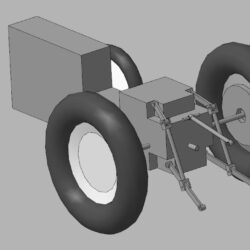 3D модель колесного минитрактора WEYTUO TY180