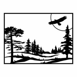 Картина "Орел над лесом"