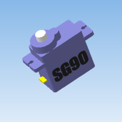 Модель сервопривода SG90